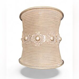 TIBET SILVER Floral CUFF Bracelet